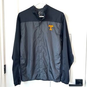 Nike Men's Black and Dark Gray Windbreaker university of Tennessee Vols